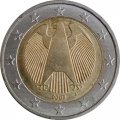 Германия 2 евро 2008 год - Орёл (J)