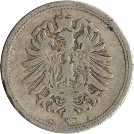 Германия 10 пфеннигов 1875 год (A)