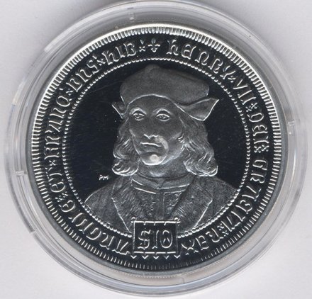 Виргинские острова 10 долларов 2008 год - Король Генрих VII