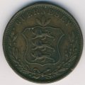 Гернси 8 дублей 1858 год