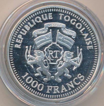 Того 1000 франков 2003 год - Олимпиада в Афинах