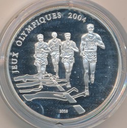 Монета Того 1000 франков 2003 год - Олимпиада в Афинах