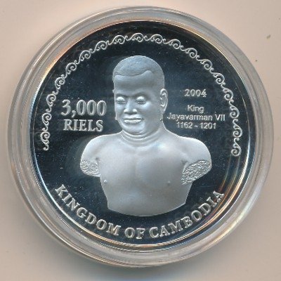Камбоджа 3000 риель 2004 год
