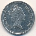 Гибралтар 10 пенсов 1996 год