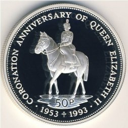 Фолклендские острова 50 пенсов 1993 год
