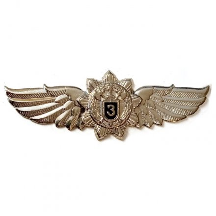 Знак Классность ФСО (Федеральная служба охраны) специалист 3 класса (серебристый)