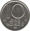 Норвегия 10 эре 1986 год - Король Улаф V