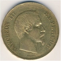 Франция 100 франков 1857 год