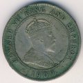 Ямайка 1 пенни 1909 год