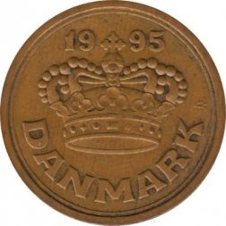 Дания 50 эре 1995 год