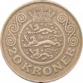Дания 20 крон 1991 год - Королева Маргрете II