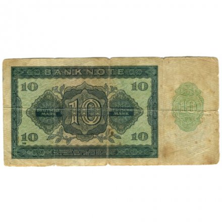 ГДР 10 марок 1948 год - семь цифр - VG