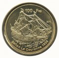 Остров Бассас-да-Индия 100 франков 2012 год - Парусный корабль