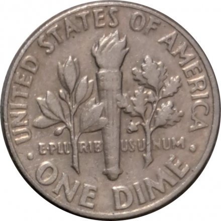 США 1 дайм (10 центов) 1978 год - Франклин Рузвельт (D)