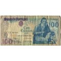 Португалия 100 эскудо 1981 год - Поэт Мануэл Мария Барбоза ду Бокаже. Площадь Росси в Лиссабоне F