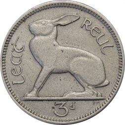 Ирландия 3 пенса 1965 год