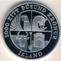 Исландия 1000 крон 2000 год - Лейф Эрикссон Счастливый