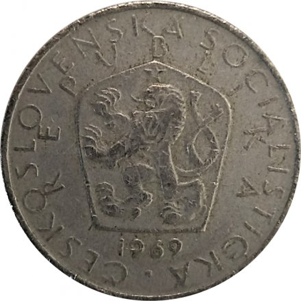 Чехословакия 5 крон 1969 год