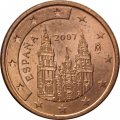 Испания 1 евроцент 2007 год