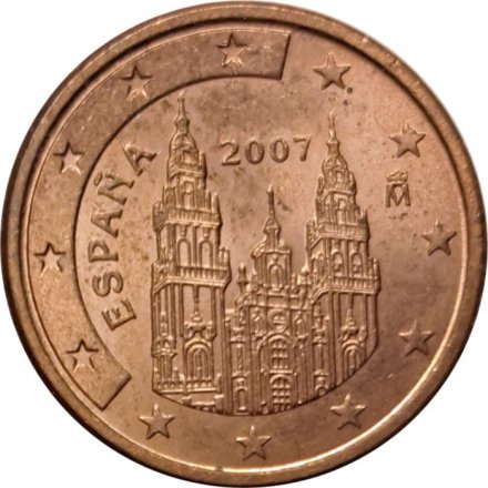 Испания 1 евроцент 2007 год