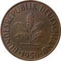 ФРГ 10 пфеннигов 1950 год (G)