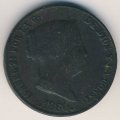 Испания 25 сентимо 1860 год