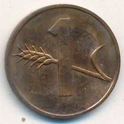 Швейцария 1 раппен 1976 год