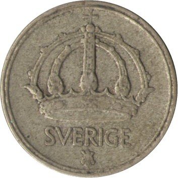 Швеция 10 эре 1950 год - Король Густав V