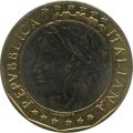 Италия 1000 лир 1997 год - Европейский Союз, ошибочная карта Европы - ГДР и ФРГ