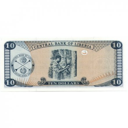 Либерия 10 долларов 2003 год - Джозеф Дженкинс Робертс UNC