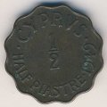Кипр 1/2 пиастра 1949 год