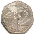Великобритания 50 пенсов 2017 год - Исаак Ньютон