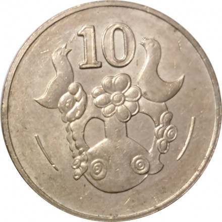 Кипр 10 центов 2004 год