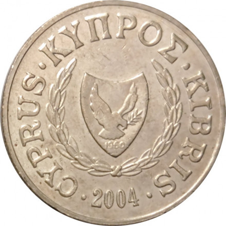 Кипр 10 центов 2004 год