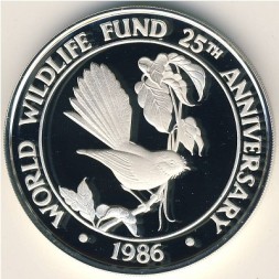 Монета Самоа 10 тала 1986 год