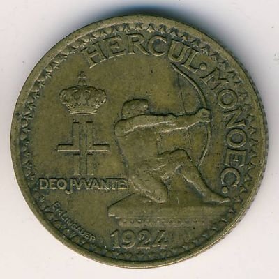 Монако 1 франк 1924 год