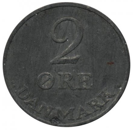 Дания 2 эре 1950 год