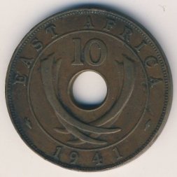 Восточная Африка 10 центов 1941 год