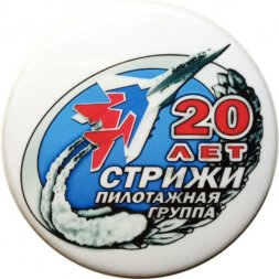 Значок 20 лет "Стрижи" Пилотажная группа