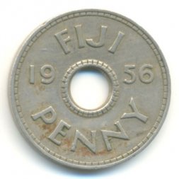 Фиджи 1 пенни 1956 год