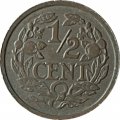 Нидерланды 1/2 цента 1934 год