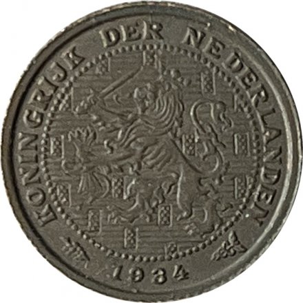 Нидерланды 1/2 цента 1934 год