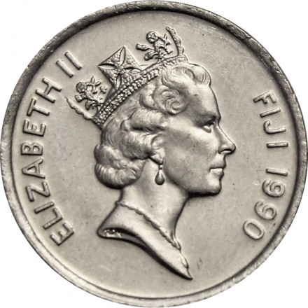 Фиджи 5 центов 1990 год