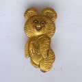 Значок. Олимпийский мишка. Москва 80 (тип 5)