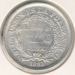 Боливия 50 сентаво 1893 год