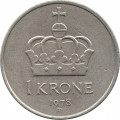 Норвегия 1 крона 1978 год - Король Улаф V