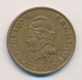 Французская Полинезия 100 франков 2001 год