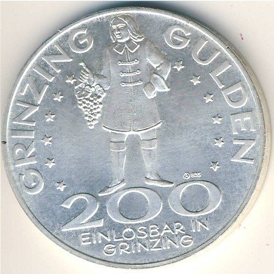 Австрия 200 шиллингов 1989 год