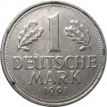 ФРГ 1 марка 1991 год (F)