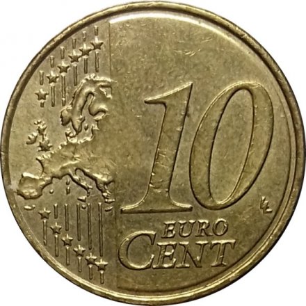 Франция 10 евроцентов 2011 год